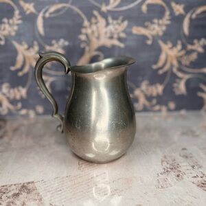 Vintage Reed & Barton Pewter Pitcher Creamer Marked Estate Find USA